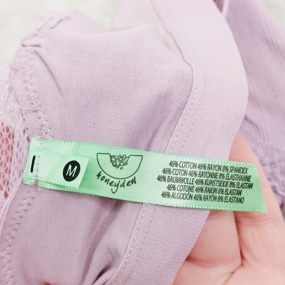 Honeydew Purple & Blue Floral Lace Strappy Bralette 2 Bra Bundle 2299 - Picture 5 of 11